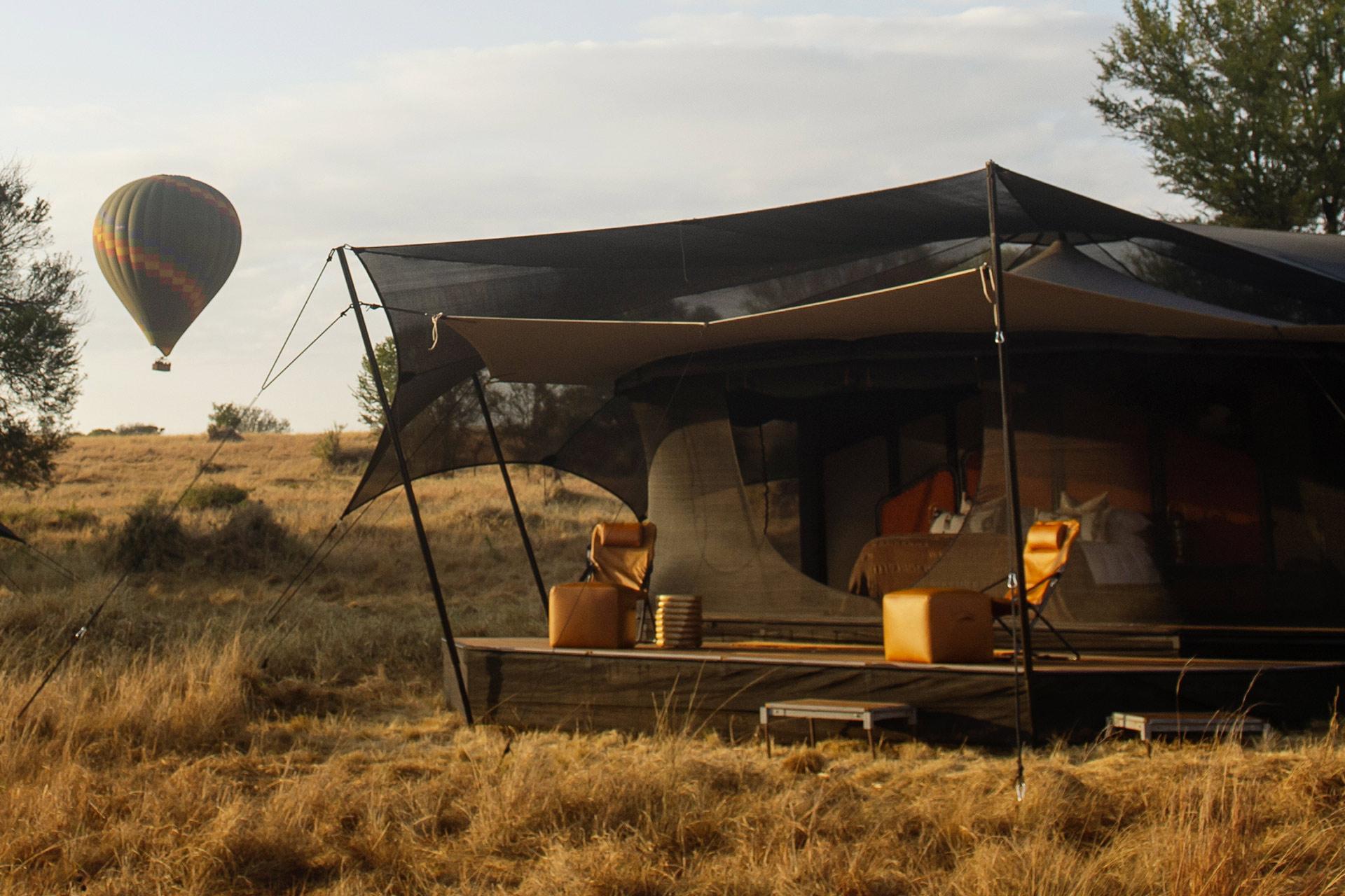 The Siringit Migration Camp has 8 luxury spacious canvas tents designed to bring you closer to the natural surroundings